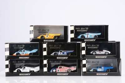 Lot 286 - Minichamps 1:43 Scale Porsche Racing Car Models
