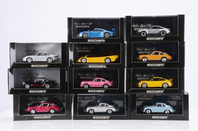 Lot 288 - Minichamps 1:43 Scale Porsche Models