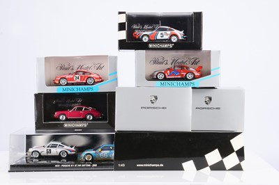Lot 294 - Minichamps 1:43 Scale Porsche 911 Models