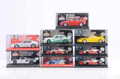 Lot 303 - Minichamps 1:43 Scale Michael Schumacher Collection Models