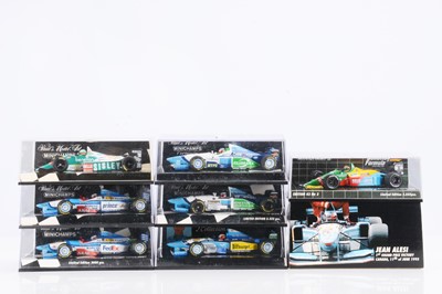 Lot 305 - Minichamps 1:43 Scale Formula 1 Benetton Models