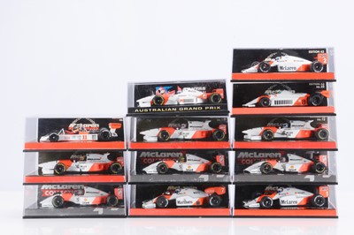 Lot 310 - Minichamps 1:43 Scale Formula 1 McLaren Models