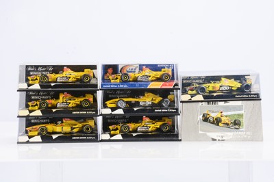 Lot 313 - Minichamps 1:43 Scale Formula 1 Jordan Models