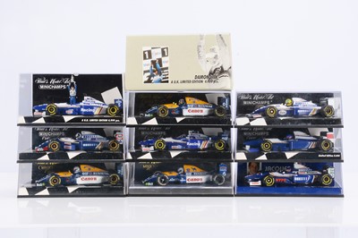 Lot 315 - Minichamps 1:43 Scale Formula 1 Williams Renault Models