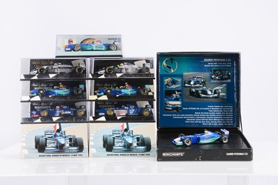 Lot 323 - Minichamps 1:43 Scale Formula 1 Ligier & Sauber Models