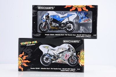 Lot 326 - Minichamps 1:12 Scale Valentino Rossi Collection Motorcycle Models
