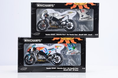 Lot 327 - Minichamps 1:12 Scale Valentino Rossi Collection Motorcycle Models