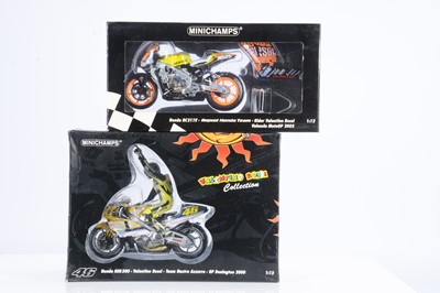 Lot 328 - Minichamps 1:12 Scale Valentino Rossi Collection Motorcycle Models