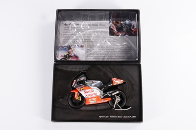 Lot 339 - A Minichamps 1:12 Scale Classic Bike Series Aprilia 250 Team Nastro Azzuro Assen GP '98 (Rossi) Motorcycle Model