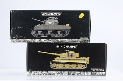 Lot 343 - Minichamps 1:35 Scale Tank Models