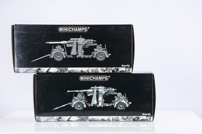 Lot 344 - Minichamps 1:35 Scale 88mm Flak Gun Models