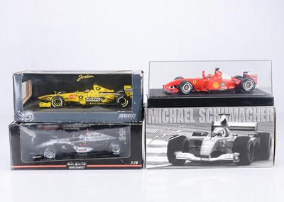 Lot 384 - 1:18 Scale Formula 1 Racing Car Models