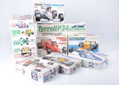 Lot 393 - Tamiya 1:12 & 1:20 Scale Formula 1 Racing Car Kits