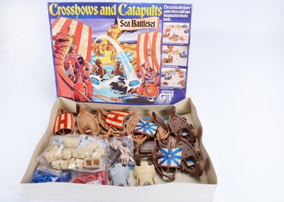 Lot 400 - A 1980s GT Action Crossbows & Catapults Sea Battleset