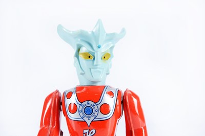 Lot 407 - A Bullmark (Japan) Tinplate Clockwork Walking Ultraman Leo