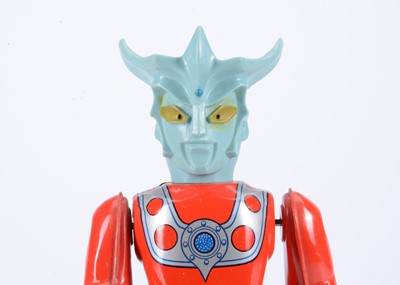 Lot 407 - A Bullmark (Japan) Tinplate Clockwork Walking Ultraman Leo