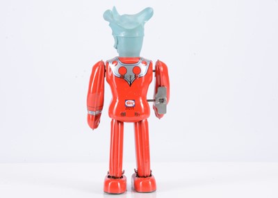 Lot 407 - A Bullmark (Japan) Tinplate Clockwork Walking Ultraman Leo