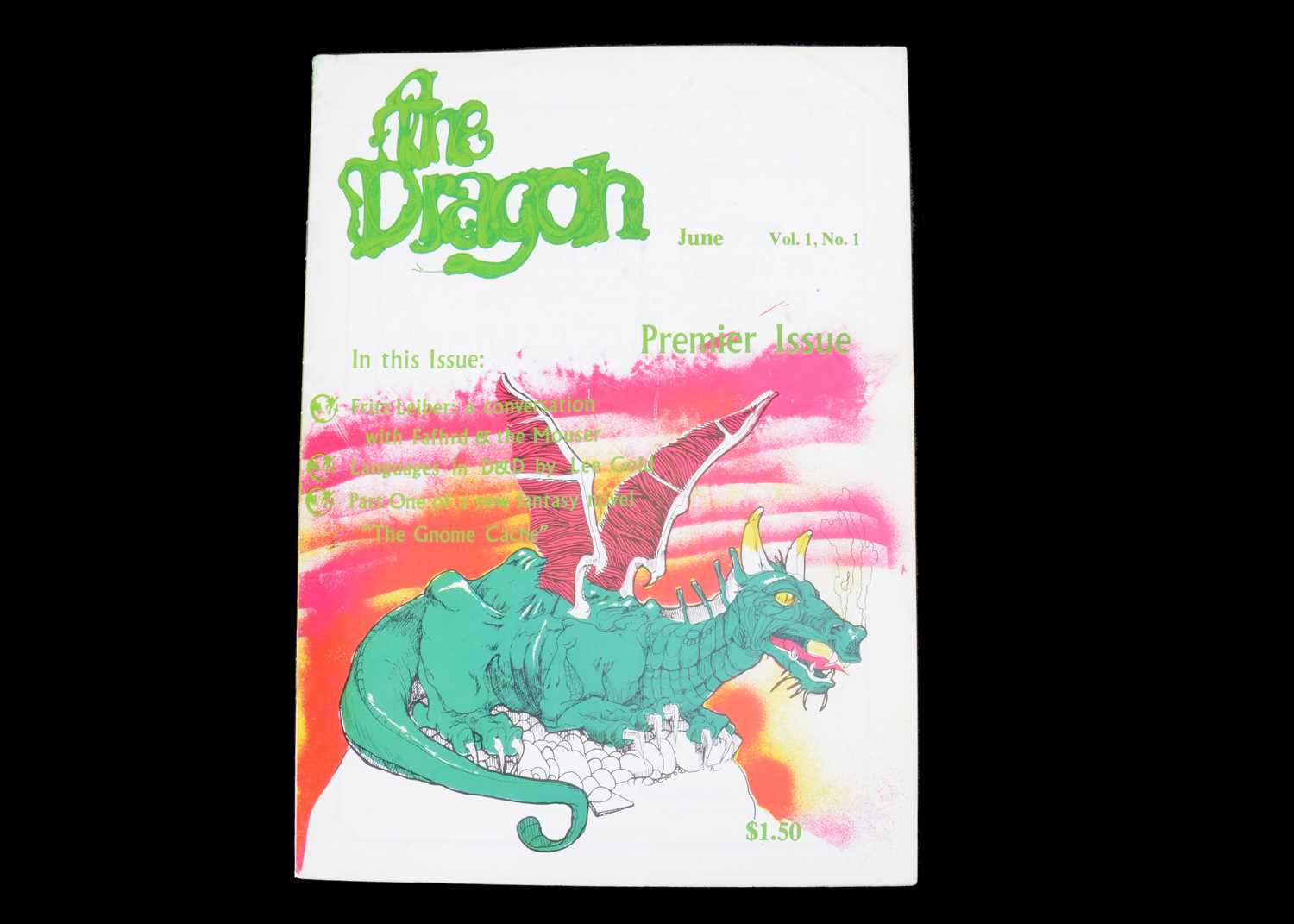 Lot 411 - The Dragon Magazine Vol.1 No.1 June 1976