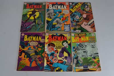 Lot 428 - DC Comics Batman Volume 1 1960s All US priced Includes First Silver Age Appearance of The Scarecrow (6)