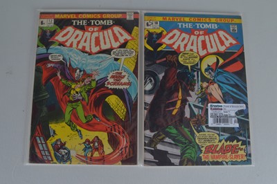 Lot 443 - Marvel Comics The Tomb of Dracula 1973 First and Second Appearance of Blade (2)