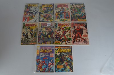 Lot 463 - Marvel Avengers Volume One 1960s Issues (10)