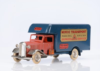 Lot 510 - A Tri-ang Minic Tinplate Clockwork Pre-War 24M Luton Transport Van