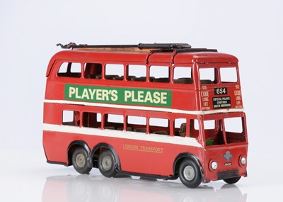 Lot 526 - A Tri-ang Minic Tinplate Clockwork 77M Trolleybus