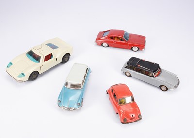 Lot 544 - Tinplate Friction Drive & Battery-Operated Toy Cars