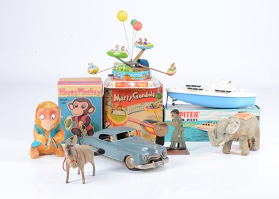Lot 559 - Japanese, British & German Tinplate Toys