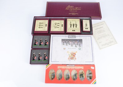 Lot 599 - Britains New Metal Made in England boxed sets comprising William Britain Collectors Club 1997/1998 The Band of the Royal Marines, individual boxes in 10 figure Limited Edition box