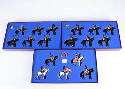 Lot 603 - Britains Limited Edition Life Guards Mounted Band sets comprising set 5195, and set 2 5295 (2)