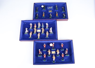Lot 607 - Britains Limited Edition sets comprising 5192 Irish Rangers, 5289 Royal Marines, 5292 King's Own Border Regiment
