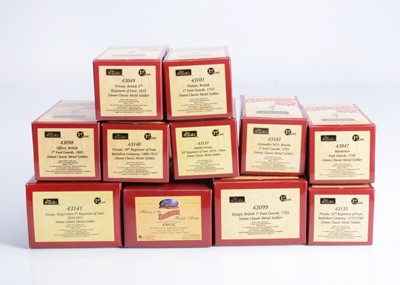 Lot 652 - W.Britain History of the British Army Redcoats series of individually boxed figures, (11 figures)