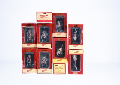 Lot 654 - W.Britain History of the British Army Redcoats series of individually boxed figures comprising 29th Foot Regiment 1768 44024 NCO, and 44025 Drummer, with 44026 2nd Coldstream Guardsman 1815