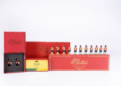 Lot 675 - W.Britain Delhi Durbar Range boxed sets comprising sets 08953 9th Bengal Lancers, 08957 Ceremonial Guard for the State Elephants, 22002 Lord Kitchener Mounted, 40166 British Army Trumpeters (2 pcs)