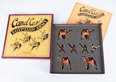 Lot 680 - W.Britain 4pce boxed set 8872 Camel Corps of the Egyptian Army