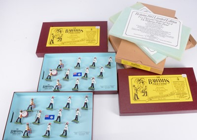Lot 689 - Britains New Metal Limited Edition sets comprising 2 X 11pce set 5187 The Bahamas Police Band