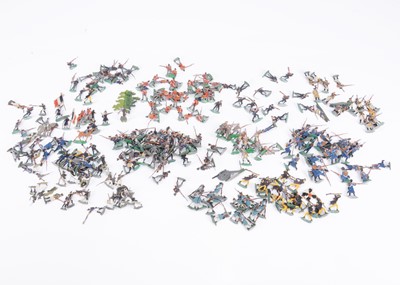 Lot 700 - Approximately 200 30-35mm scale flats, probably by Heinrichsen of Germany, depicting Infantry from the Franco-Prussian War, and the Crimean War, of all sides, French, Russian, Prussians, and British