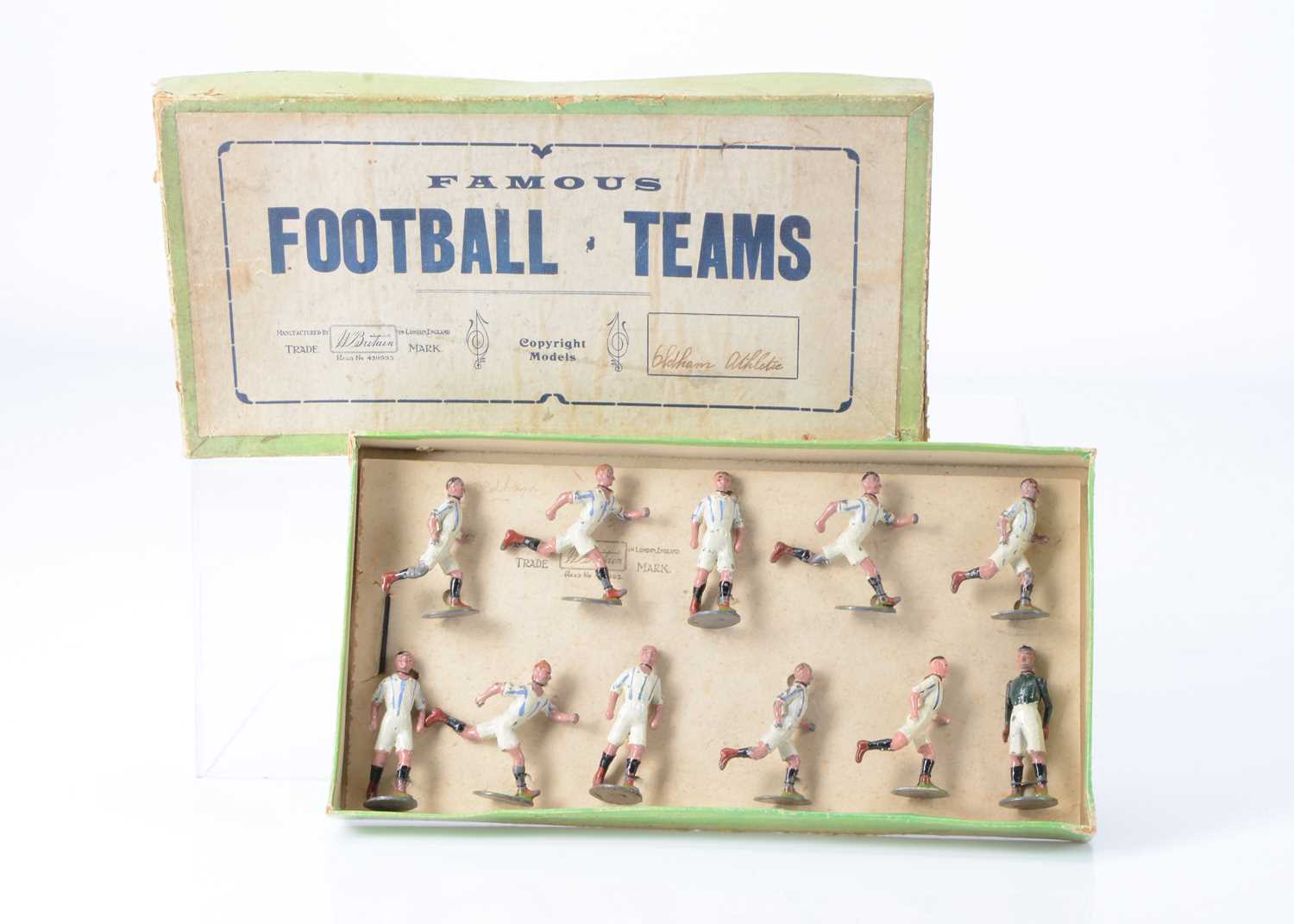 Lot 711 - Boxed set of Britains 1904 series of Famous Football Teams -  Oldham Athletic