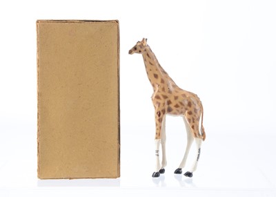 Lot 712 - Britains rare pre WW2 only boxed Zoological Series No. 912 Giraffe