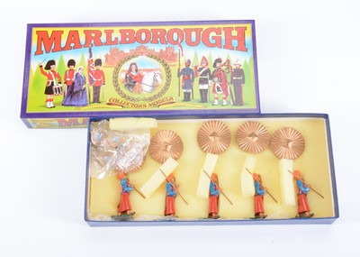 Lot 738 - Marlborough Military Models Delhi Durbar series loose Indian Courtiers with parasols