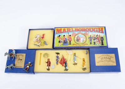 Lot 746 - Marlborough Military Models Delhi Durbar series boxed Indian Parade sets comprising Indian Courtiers with banners (5)