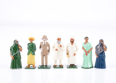 Lot 750 - Marlborough Military Models Delhi Durbar series Indian Parade Civilian Spectator figures (7)