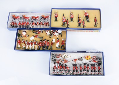 Lot 757 - Marlborough Military Models various British Army regiment's soldiers comprising marching Black Watch (13)