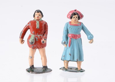 Lot 770 - Phillip Segal Jack and Jill figures - no bucket