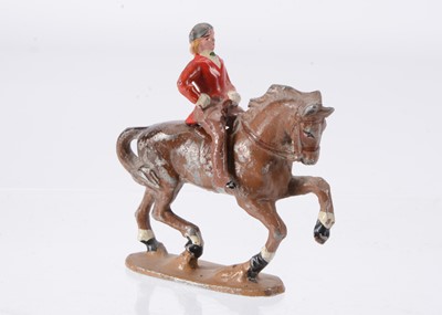 Lot 772 - Wend-al of Blandford aluminium rare Equestrienne figure in Hunting pink
