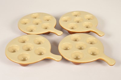 Lot 4 - Four six division snail dishes