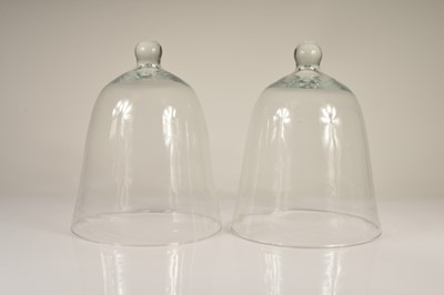 Lot 41 - Two contemporary large domed cloches