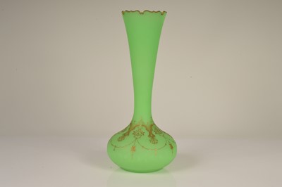 Lot 47 - A late 19th century bohemian glass vase