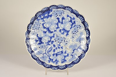 Lot 51 - A Meiji period Japanese porcelain blue and white circular platter